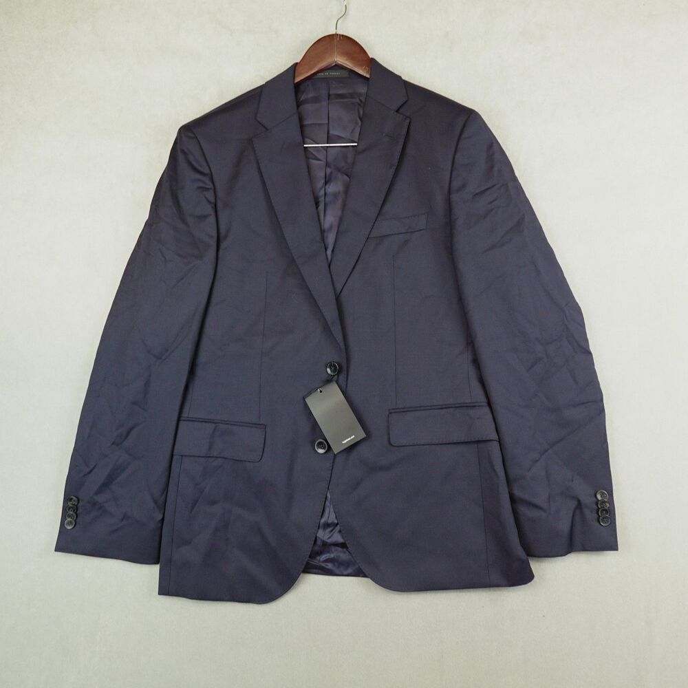 NWT Hugo Boss Johnstons1 Lenon Navy Wool Blazer 38R Reda Super 100